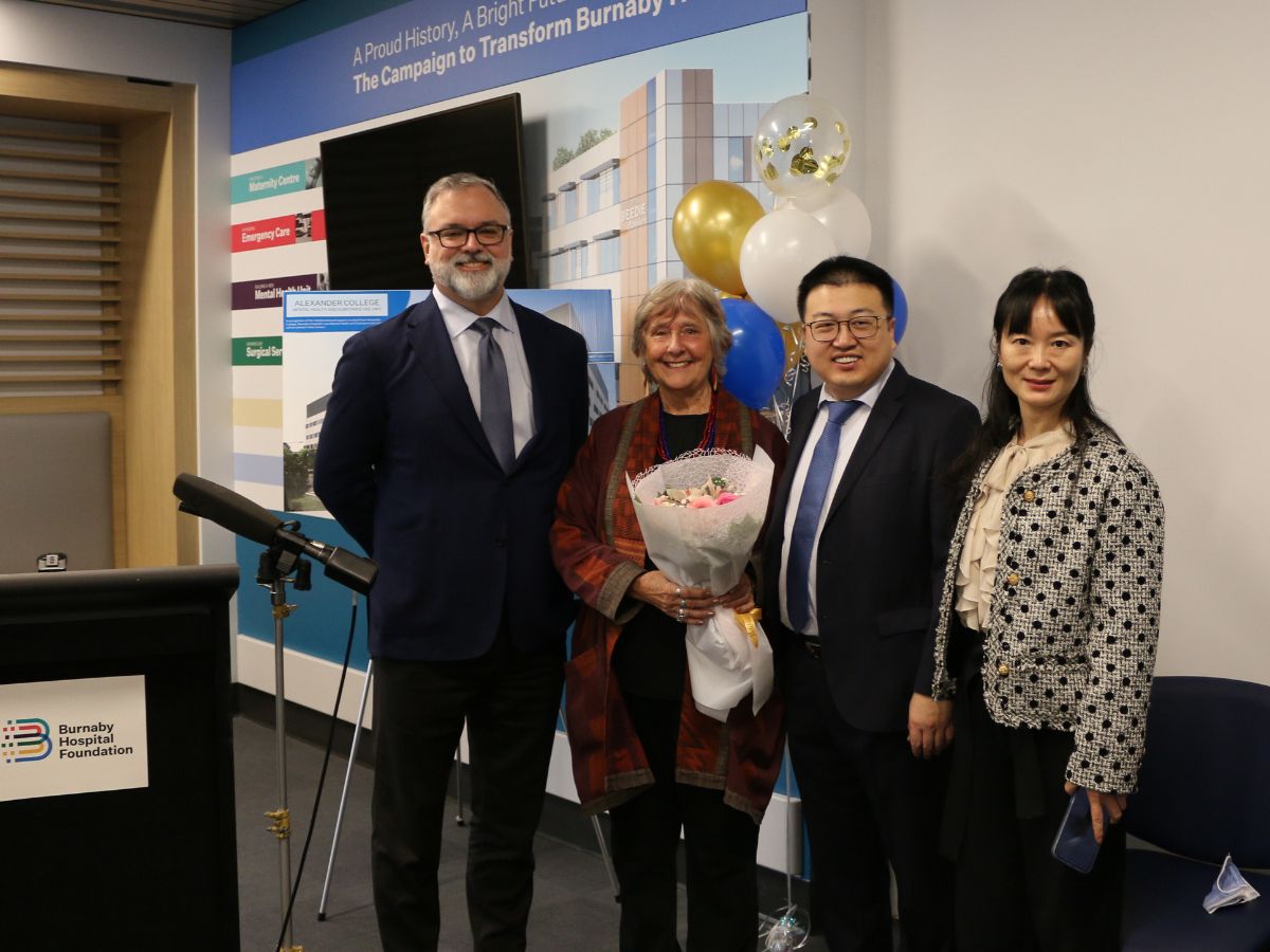 $1 million donation from Alexander College Supports Mental Health Services at Burnaby Hospital