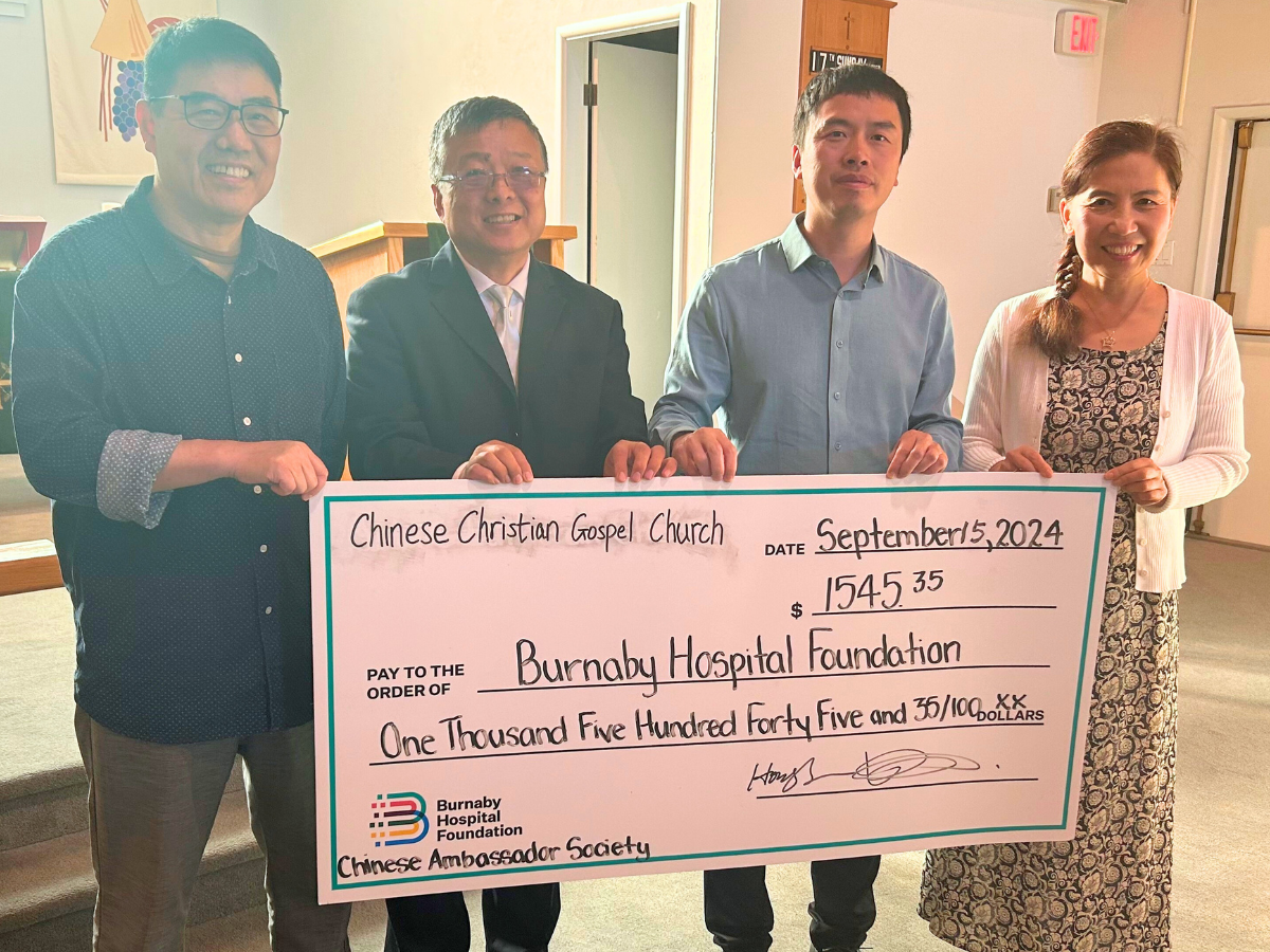 Chinese Christian Gospel Church Raises Over $1,500 in Support of Bright Future Campaign