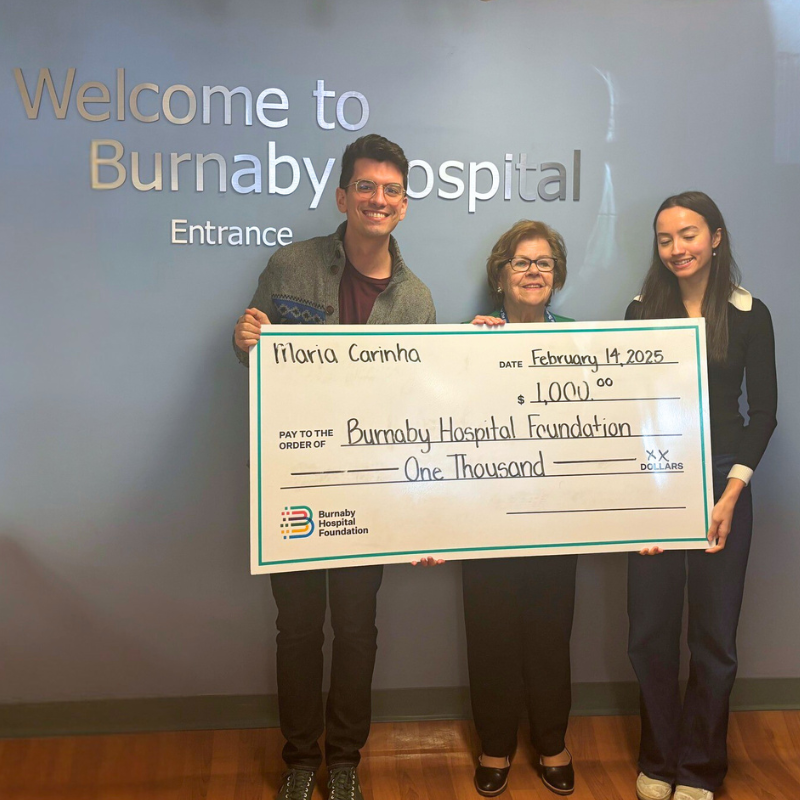 Maria Carinha’s Legacy of Giving Back to Burnaby Hospital